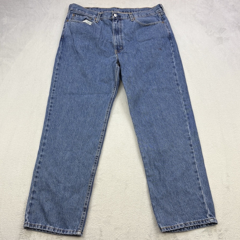Levis Jeans Mens 38x30 Blue Denim 516 Regular Straight Fit 100% Cotton Zip Fly
